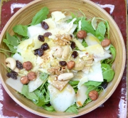 Roquette, poires et vieux cheddar Roquette, poires et vieux cheddar