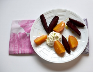 Betteraves tièdes et ricotta Betteraves tièdes et ricotta