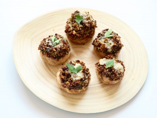 Champignons farcis au quinoa Champignons farcis au quinoa