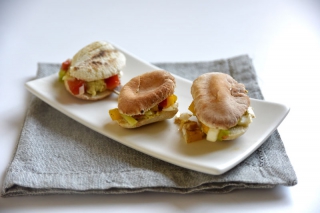 Pitas au poulet et aux crudités Pitas au poulet et aux crudités