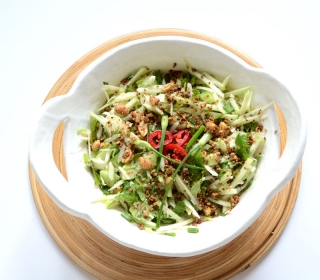 Salade de papaye à la française Salade de papaye à la française