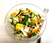 Salade légère halloumi et grenade Salade légère halloumi et grenade